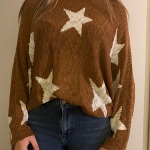 Orange star sweater